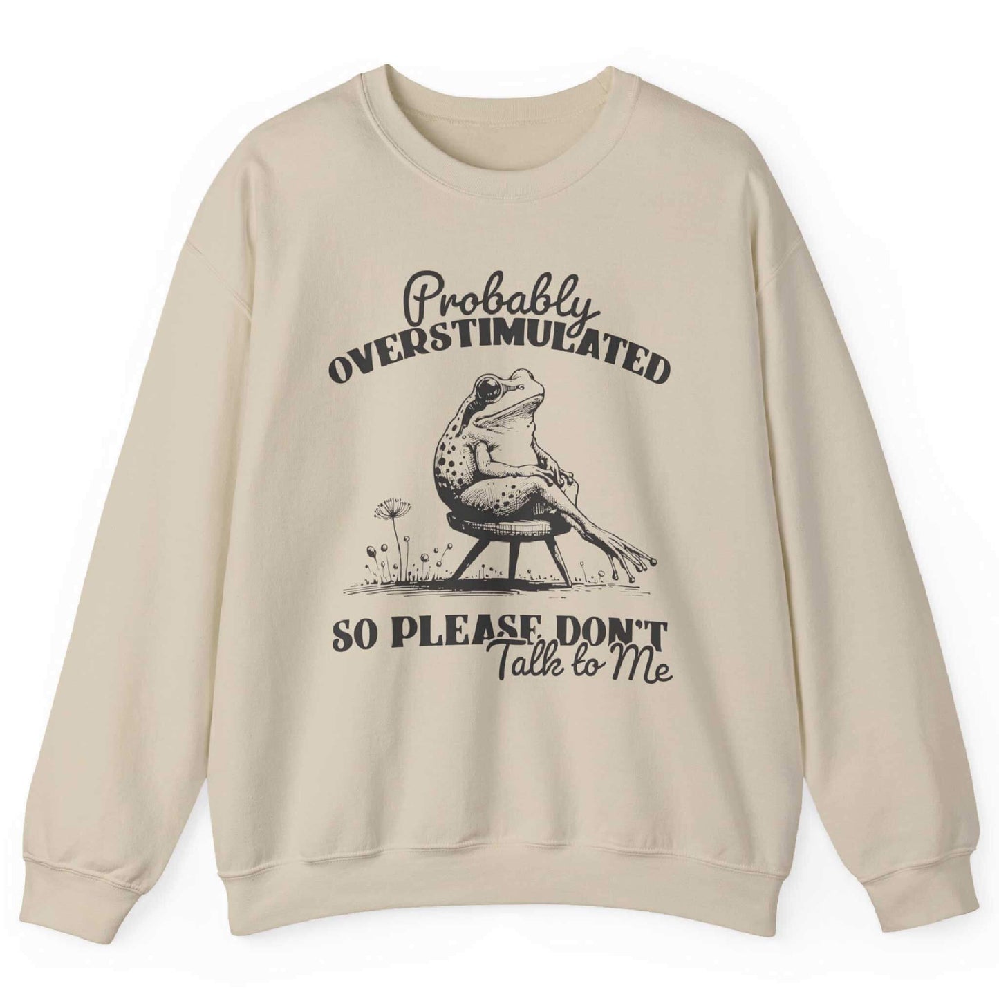 Probably Overstimulated So Please Don’t Talk To Me Sweatshirt