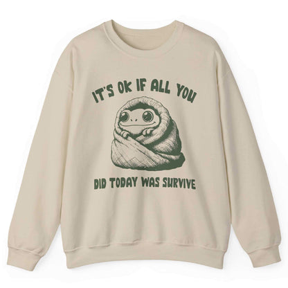 It’s Ok If All You Did Was Survive Sweatshirt