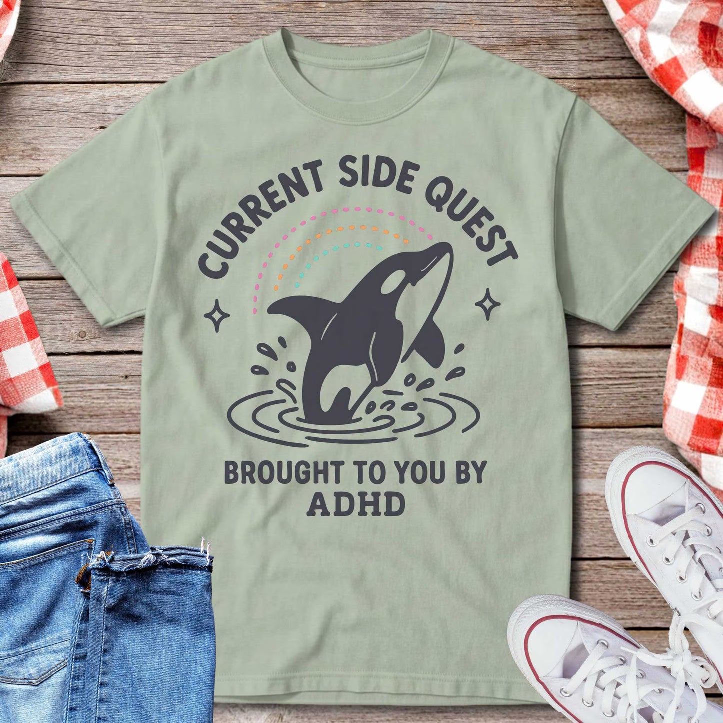 Current Side Quest Brought To You By ADHD T-Shirt
