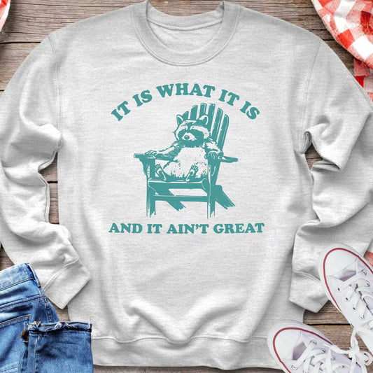 It Is What It Is And It Ain’t Great Sweatshirt